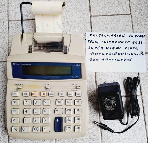 Calcolatrice stampa vintage - calcolatrice,
